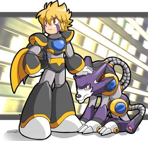 mega man bass without helmet.